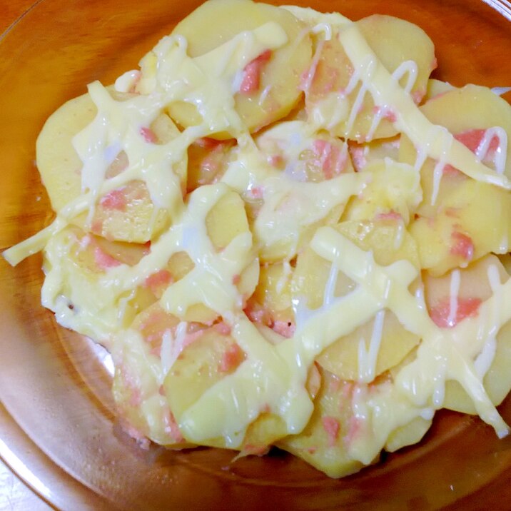 簡単 じゃがいものタラマヨチーズ焼き